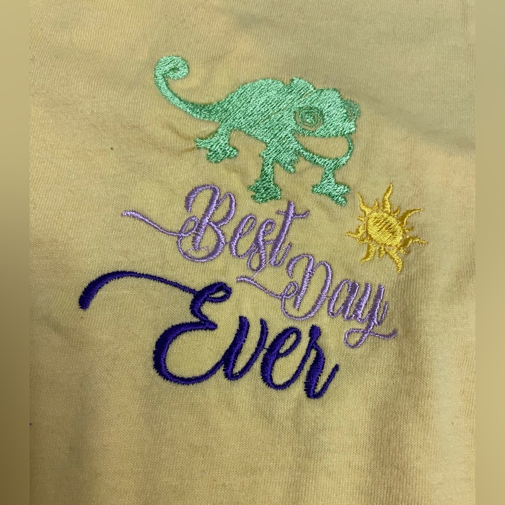 Disney's Pascal from Tabgled Yellow Tank Top with Embroidery